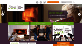 What Flammeverte.org website looked like in 2022 (1 year ago)