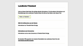 What Friesland.de website looked like in 2022 (1 year ago)