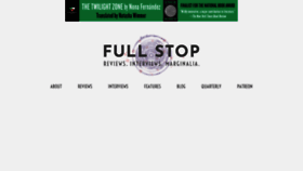 What Full-stop.net website looked like in 2022 (1 year ago)