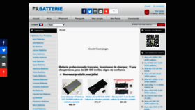 What Fr-batterie.com website looked like in 2022 (1 year ago)