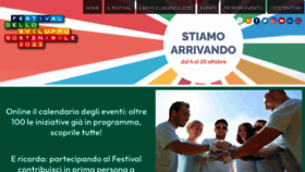 What Festivalsvilupposostenibile.it website looked like in 2022 (1 year ago)