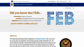 What Feb.gov website looked like in 2022 (1 year ago)