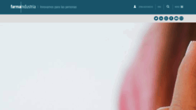 What Farmaindustria.es website looked like in 2022 (1 year ago)