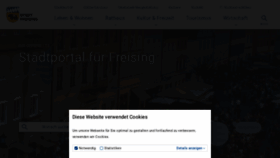 What Freising.de website looked like in 2022 (2 years ago)