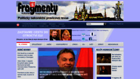 What Fragmenty.cz website looked like in 2022 (2 years ago)