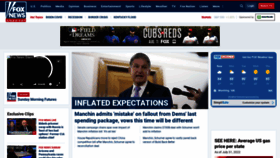 What Foxnews.mobi website looked like in 2022 (1 year ago)