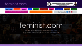 What Feminist.com website looked like in 2022 (1 year ago)