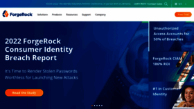 What Forgerock.org website looked like in 2022 (1 year ago)