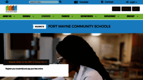 What Fortwayneschools.org website looked like in 2022 (1 year ago)