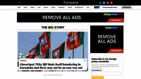 What Firstpost.in website looked like in 2022 (1 year ago)