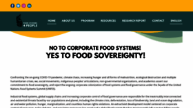 What Foodsystems4people.org website looked like in 2022 (1 year ago)