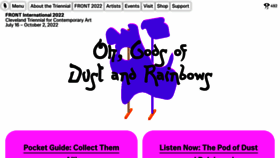What Frontart.org website looked like in 2022 (1 year ago)