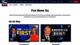 What Foxnewsgo.com website looked like in 2022 (1 year ago)