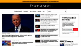 What Fascism.news website looked like in 2022 (1 year ago)