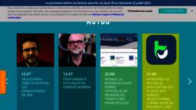What Francofolies.be website looked like in 2022 (1 year ago)