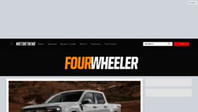 What Fourwheeler.com website looked like in 2022 (1 year ago)
