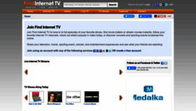 What Findinternettv.com website looked like in 2022 (1 year ago)