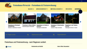 What Ferienhaus-privat.de website looked like in 2022 (3 years ago)