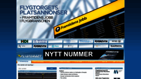 What Flygtorget.se website looked like in 2022 (1 year ago)
