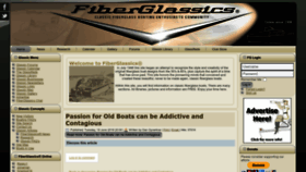 What Fiberglassics.com website looked like in 2022 (1 year ago)