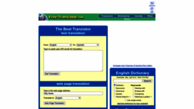 What Free-translator.com website looked like in 2022 (1 year ago)