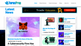 What Forexprop.com website looked like in 2022 (1 year ago)