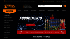 What Fireworks.us website looked like in 2022 (2 years ago)