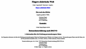 What Fingers-welt.de website looked like in 2022 (1 year ago)
