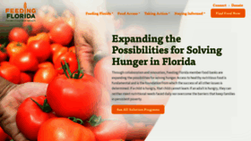 What Feedingflorida.org website looked like in 2022 (1 year ago)