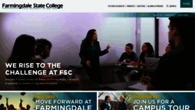 What Farmingdale.edu website looked like in 2022 (1 year ago)