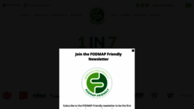 What Fodmapfriendly.com website looked like in 2022 (1 year ago)