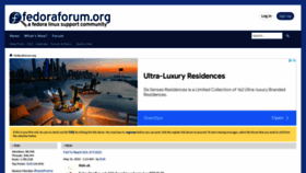 What Fedoraforum.org website looked like in 2022 (2 years ago)