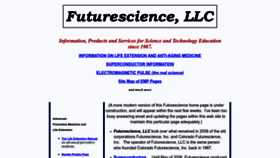 What Futurescience.com website looked like in 2022 (1 year ago)