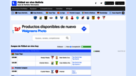 What Futbolenvivobolivia.com website looked like in 2022 (1 year ago)