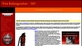What Fire-extinguisher101.com website looked like in 2022 (1 year ago)