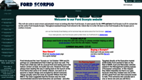 What Fordscorpio.co.uk website looked like in 2022 (3 years ago)