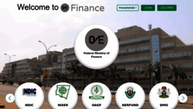 What Finance.gov.ng website looked like in 2022 (1 year ago)