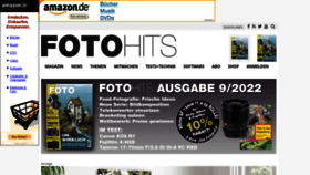 What Fotohits.de website looked like in 2022 (1 year ago)