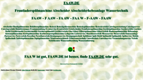 What Faaw.de website looked like in 2022 (1 year ago)