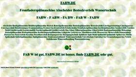 What Fabw.de website looked like in 2022 (3 years ago)