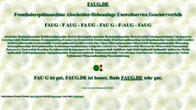 What Faug.de website looked like in 2022 (1 year ago)