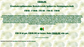 What Fbsr.de website looked like in 2022 (1 year ago)
