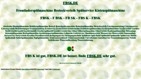 What Fbsk.de website looked like in 2022 (1 year ago)