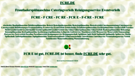 What Fcre.de website looked like in 2022 (1 year ago)