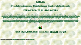 What Fdes.de website looked like in 2022 (1 year ago)