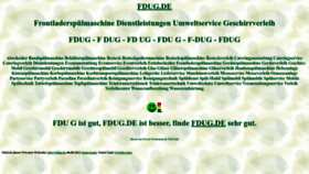 What Fdug.de website looked like in 2022 (1 year ago)