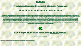What Fean.de website looked like in 2022 (2 years ago)