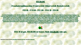 What Fegb.de website looked like in 2022 (1 year ago)
