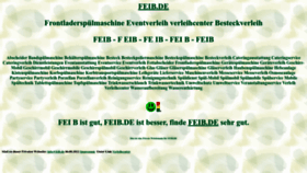 What Feib.de website looked like in 2022 (1 year ago)