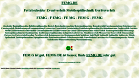 What Femg.de website looked like in 2022 (1 year ago)